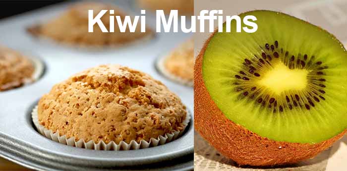 Healthy and tasty Kiwi muffins recipe | Tropical Fruits